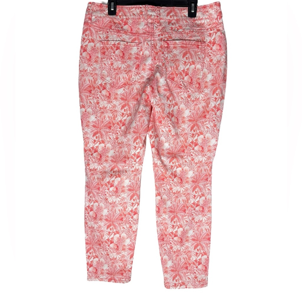 Tommy Bahama Boracay Beach High Rise Ankle Jeans Womens Sz 14 Floral Tropical - Picture 2 of 9